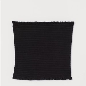 H&M Smocked Black Tube Top